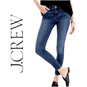 J Crew Stretch Classic Dark Blue Denim Skinny Jeans Timeless Preppy Sz 26